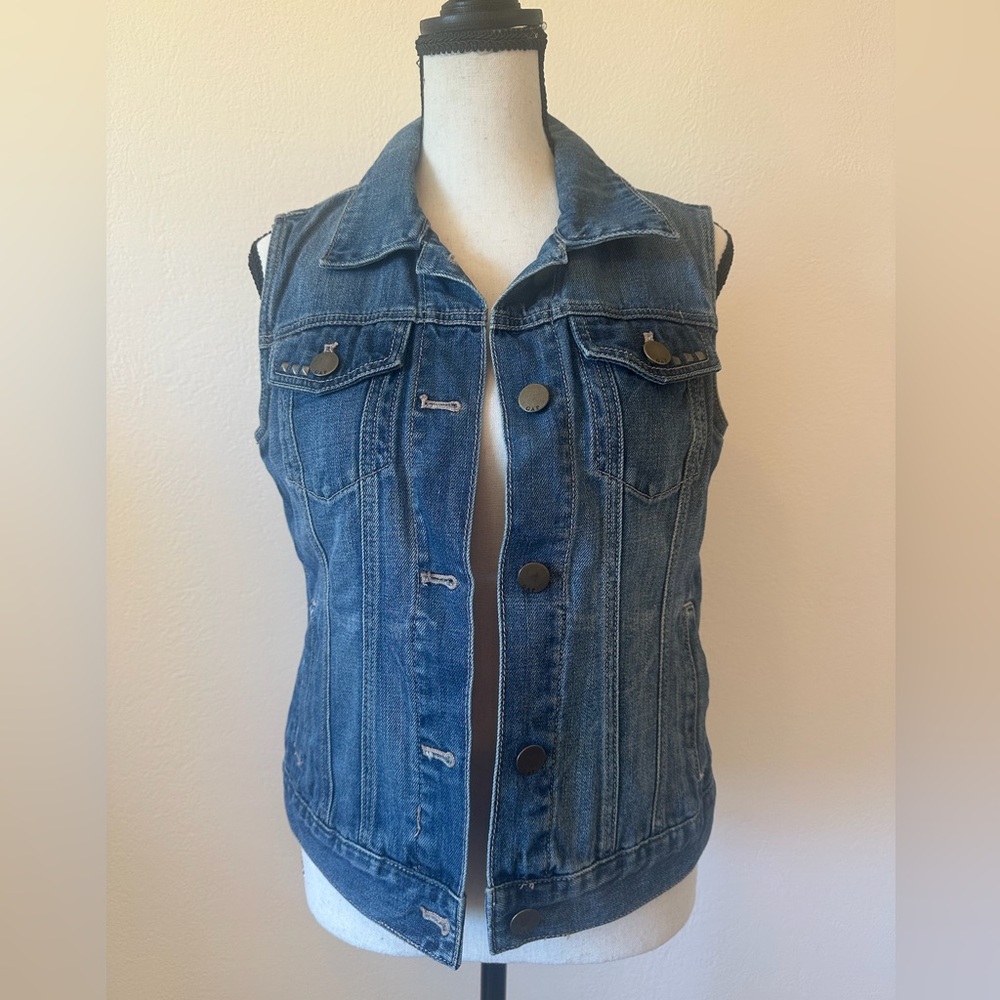 GAP 100% Cotton Denim Vest